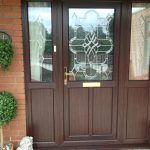 upvc rosewood bevelled glass 2